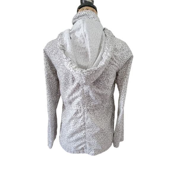 XS Joie leopard print white and gray hooded jacket - Picture 6 of 9